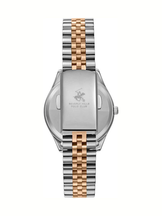 Beverly Hills Polo Club Damen Uhr mit Metallarmband