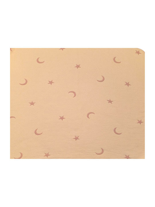 Double Sided Cotton Baby Quilt 100x110cm Pink