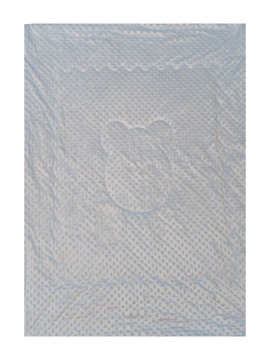 Mia Home Babydecke Blasen Himmelblau 110x140