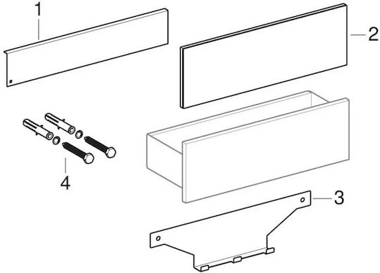 Shelf Wall 45x15.9x14.8cm Black Lava Shelf Wall 45x15.9x14.8cm Black Lava