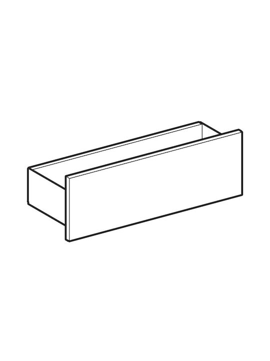 Ράφι Τοίχου Μαύρο Λάβα 45x15.9x14.8εκ.