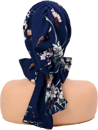 Γυναικείο Υφασμάτινο Μαλακό Τουρμπάνι Καπέλο Μαλλιών Bordeux Flowers