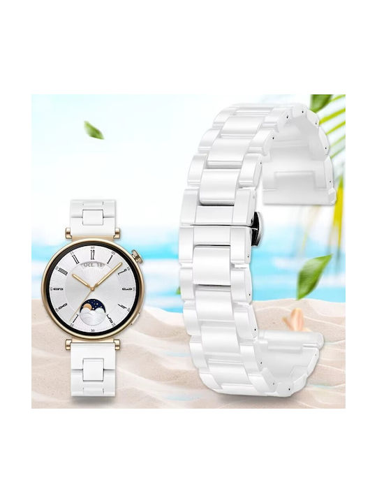 Armband Keramik Weiß (Huawei Watch GT2 / GT3 (42mm) / GT3 Pro (43mm))
