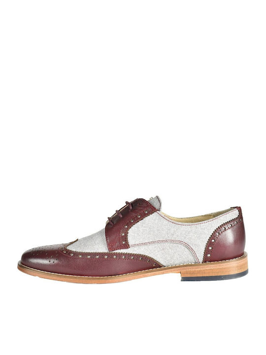 Leder Herren Oxfords Burgundisch