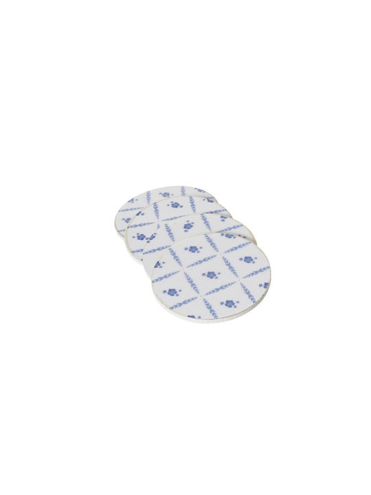 Kaemingk Σουβέρ Ξύλινο Λευκό 10x10cm 4τμχ Kaemingk Σουβέρ Ξύλινο Λευκό 10x10cm 4τμχ