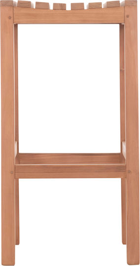 Hocker Bar mit Rückenlehne Hölzernes Nikol Natural 40x40x77cm