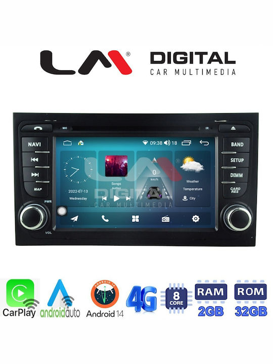 LM Digital Автомобилна Аудио Система (Блутут/USB/WiFi/GPS/Apple-Carplay/Android-Auto)
