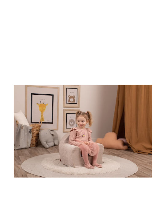 Kids Armchair with Armrests Gray 42x52x32cm