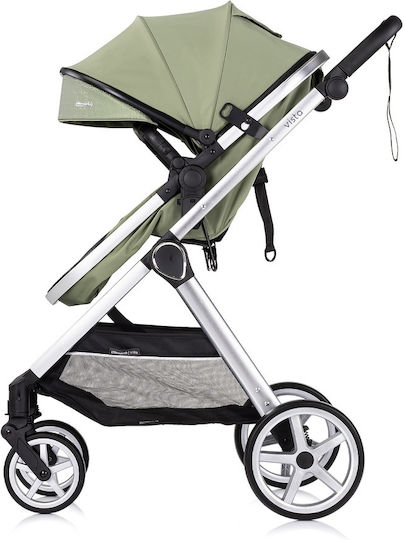 Chipolino Vista Adjustable 2 in 1 Baby Stroller Suitable for Newborn Basil 9.7kg