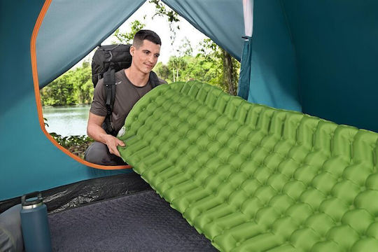Bestway Μονό Υπόστρωμα Camping 188x58.5cm Πάχους 6.5cm Πράσινο