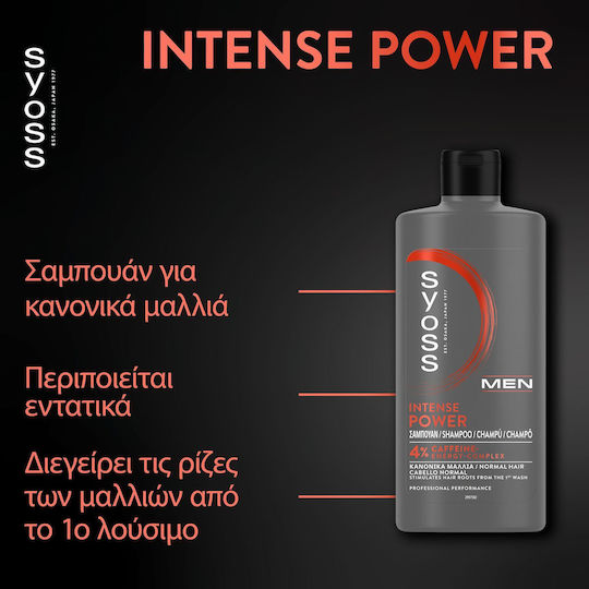Syoss Men Power Σαμπουάν Αναδόμησης/Θρέψης για Κανονικά Μαλλιά 440ml