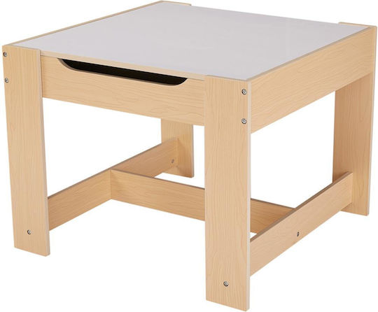 Kinder Tischset mit Stühlen zum Malen Beige U-Grow