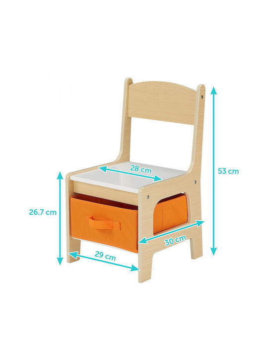 Kids Table and Chairs Set for Painting Beige U-Grow