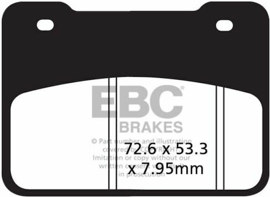 EBC Τακάκια Μοτοσυκλέτας Εμπρός για Sym Maxsym 400