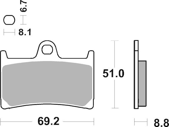 Brembo Motorcycle Brake Pads for Yamaha MT-01 / MT-07 / MT-09 / MT-10 / XJR