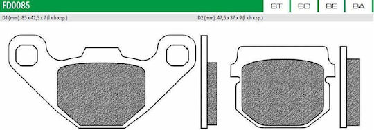 Τακακια Πισω Aprilia Rx-125/kawasaki Ksr & Εμπρος Kawasaki Kmx-125 Fa83 Newfren
