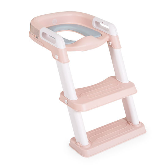 Moni Toddler Toilet Seat Lifty Pink with Footrest Handles & Cushion