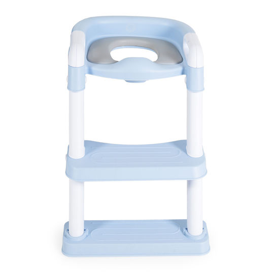 Moni Toddler Toilet Seat Lifty with Footrest Handles & Blue Cushion