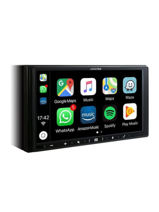 Alpine Auto-Audiosystem 2DIN (Bluetooth/USB/WiFi/GPS/Apple-Carplay/Android-Auto) mit Touchscreen 7"