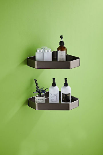 H2O Montat pe perete Set Accesorii Baie Inox Negru 6buc
