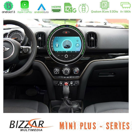 Bizzar Auto-Audiosystem für Mini Landsmann 2024 (Bluetooth/USB/WiFi/GPS/Apple-Carplay/Android-Auto) mit Touchscreen 9"
