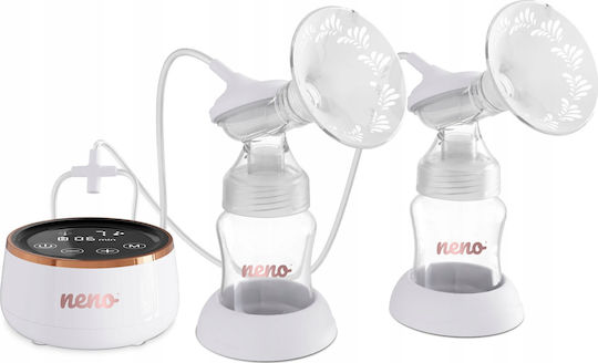 Neno Pompa de sân dublă electrică Funcționează cu baterie Auriu 150ml