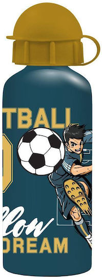 Must Team Kinder Trinkflasche Set aus Aluminium Fußball 800ml Verschiedene Designs oder Farben
