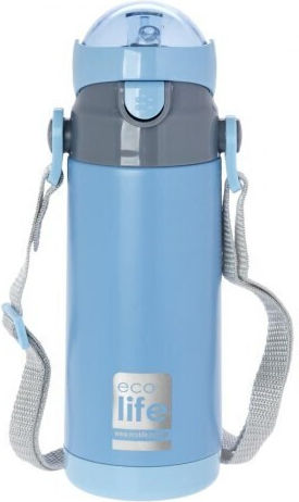 Ecolife Анталактическо Капаче за Термос 400ml от Пластмаса Син