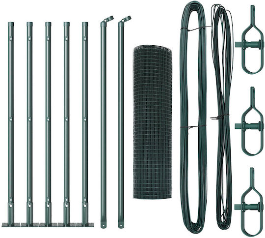 vidaXL Wire Fencing Green 0.4x10m