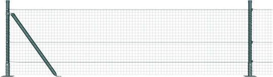 vidaXL Wire Fencing Green 0.4x10m