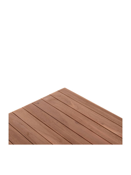 HomeMarkt Square Table Surface made of Solid Wood Natural 70x70x4cm HM18136 1pcs