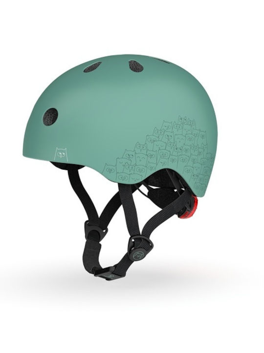 Scoot & Ride Reflective Forest Παιδικό Κράνος για Πατίνι Πράσινο