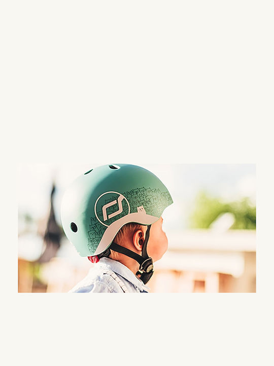 Scoot & Ride Reflective Forest Παιδικό Κράνος για Πατίνι Πράσινο