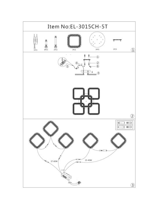 Plafonieră de Tavan Albă cu LED Integrat