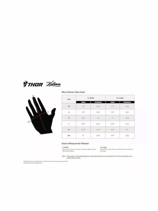 Thor Launchmode Men's Motocross Gloves White