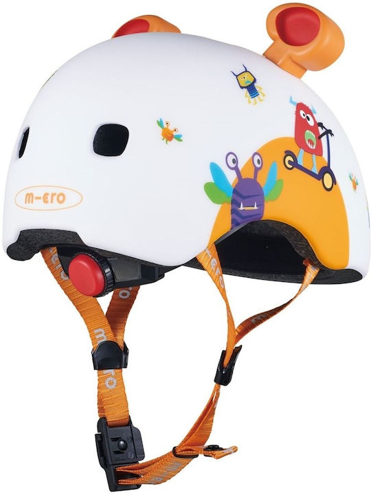Micro 3D Monsters Kids' Helmet for City Bike Multicolour Small (48-53cm)