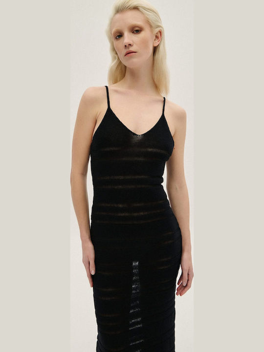 Summer Maxi Evening Dress Black