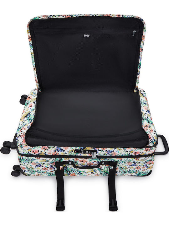 Kipling Spontaneous L Large Suitcase Cocktail Floral With 4 Wheels Height 78cm