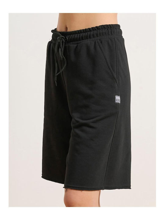 Damen Sportliche Bermuda Black