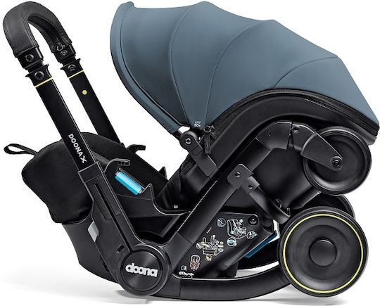 Doona X Car Seat & Stroller Καρότσι 2 σε 1 Kατάλληλο για Nεογέννητο Ocean Blue 8.3kg
