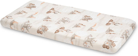 Sensillo mit Angepasst Beiges Baby Bettlaken 60x120cm