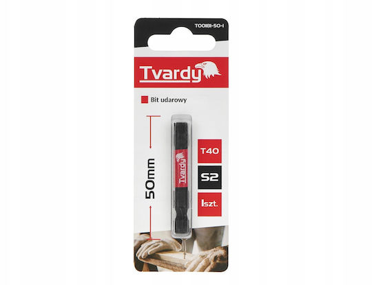Tvardy Screwdriver Bit Torx with Size T40