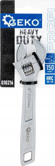 Geko French Wrench with Adjustable Opening 6mm 152.4mm
