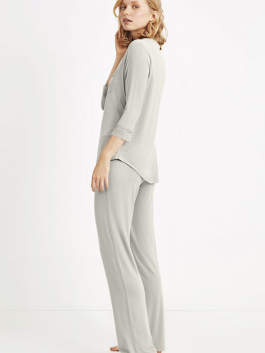 Catherine's Set Pijamale pentru Femei Light Green