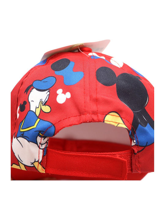 Disney Παιδικό Καπέλο Jockey Mickey Mouse Κόκκινο