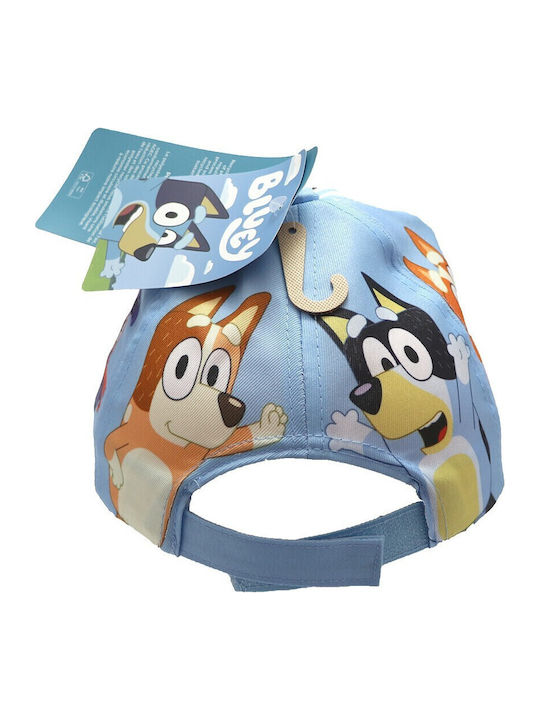 Bluey Kinderhut Jockey Stoff Hellblau