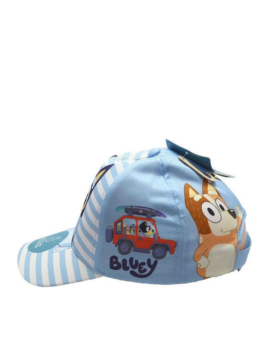 Bluey Kinderhut Jockey Stoff Hellblau