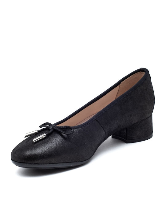 Leder Pumps Schwarz
