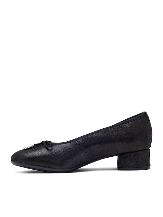 Leder Pumps Schwarz