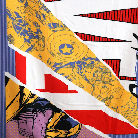 Marvel Comics Beach Towel Microfiber Fast Dry 90x170cm Ye37015 Blue 90x170cm